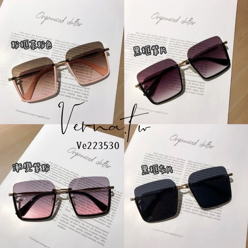 歐美個性款半框太陽眼鏡 （八種顏色）-細節圖3