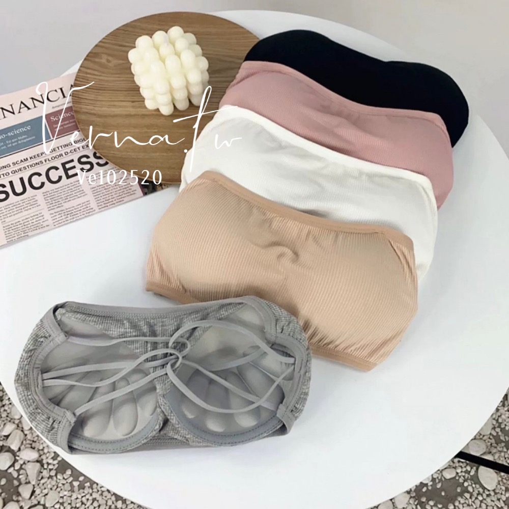 百搭款必備 美背型自帶胸墊平口小可愛-細節圖3