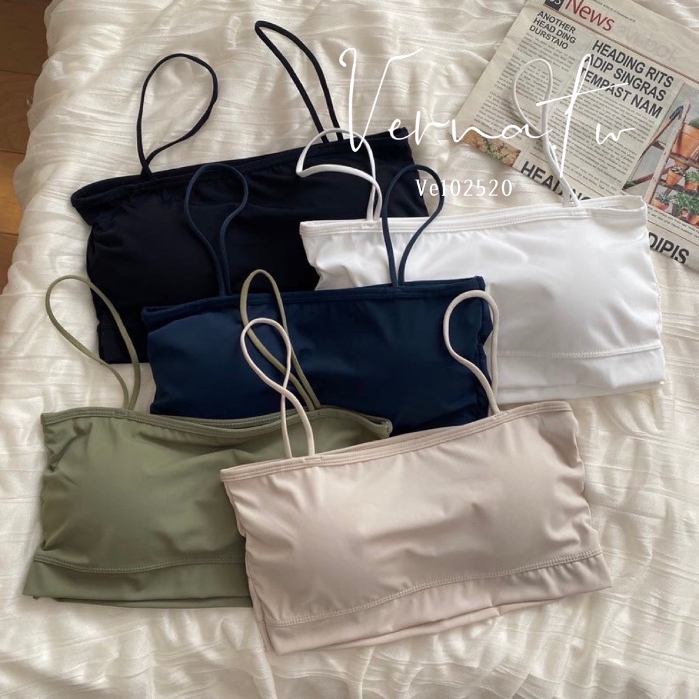 自帶一體成形罩杯短款背心-細節圖2