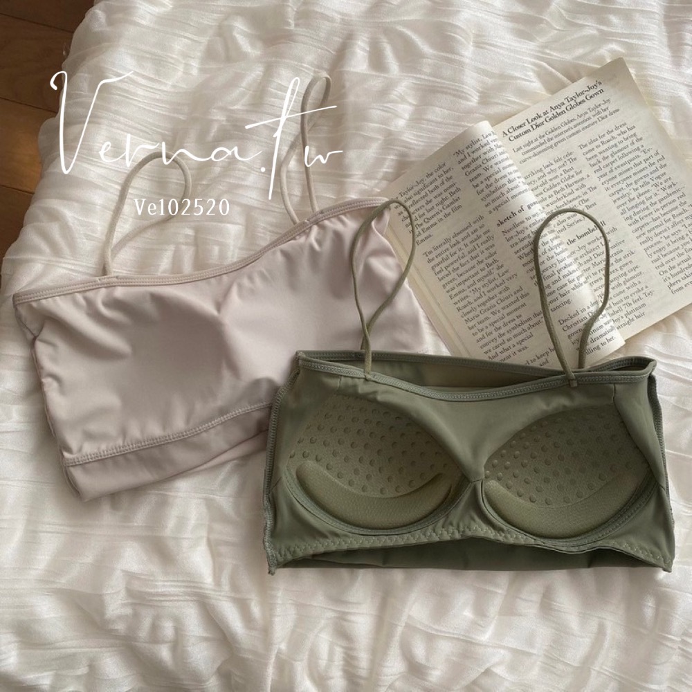 自帶一體成形罩杯短款背心-細節圖5