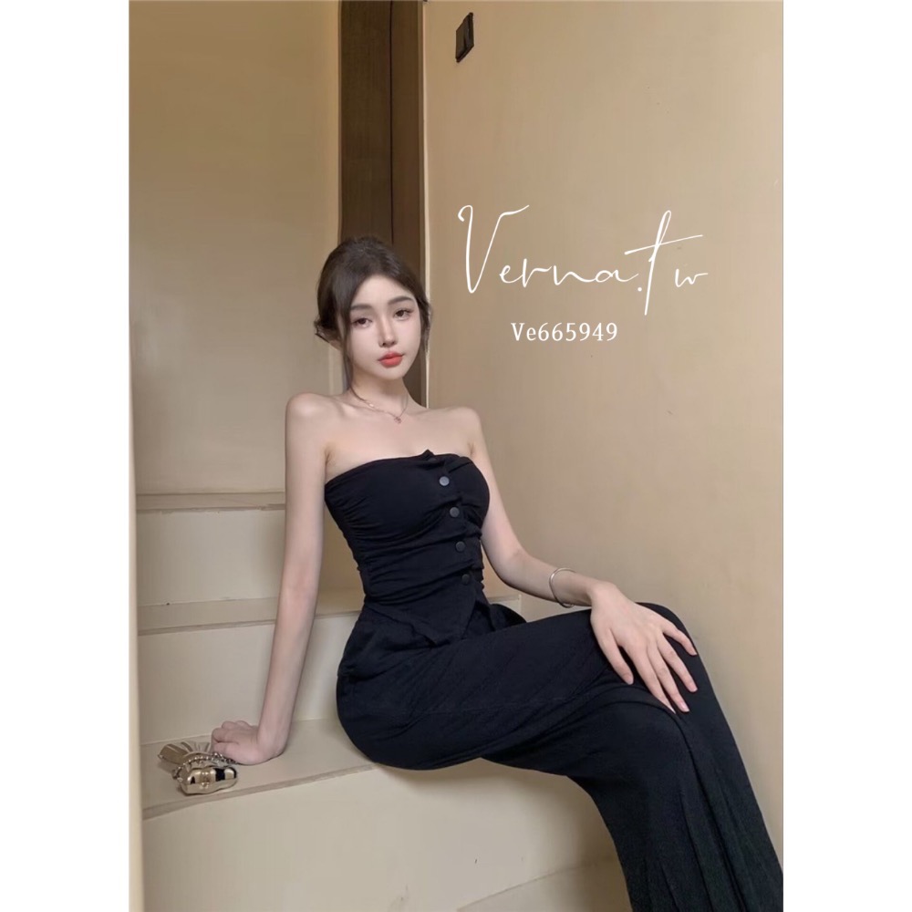 休閒平口鈕扣上衣+長褲套裝-細節圖9