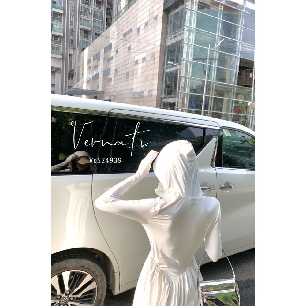 夏日限定‘ 冰絲帶帽連身A字裙-細節圖8