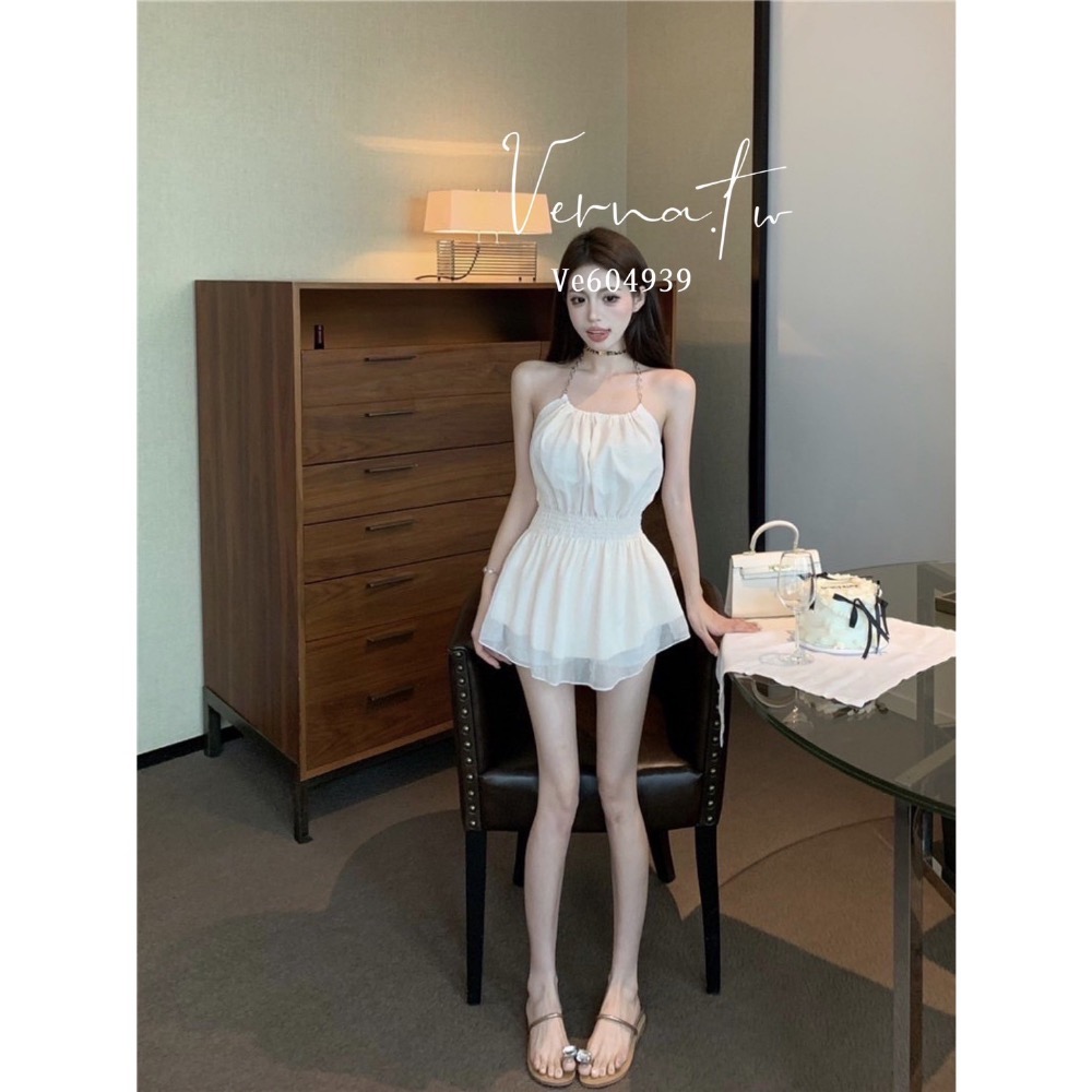 夏日限定‘ 仙氣鏈條⛓️掛脖裙-細節圖9