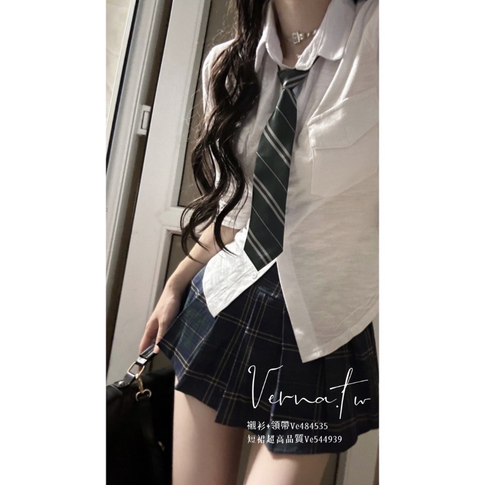 高級學院風‘JK制服套裝 襯衫+領帶Ve484535 短裙超高品質Ve544939-細節圖6