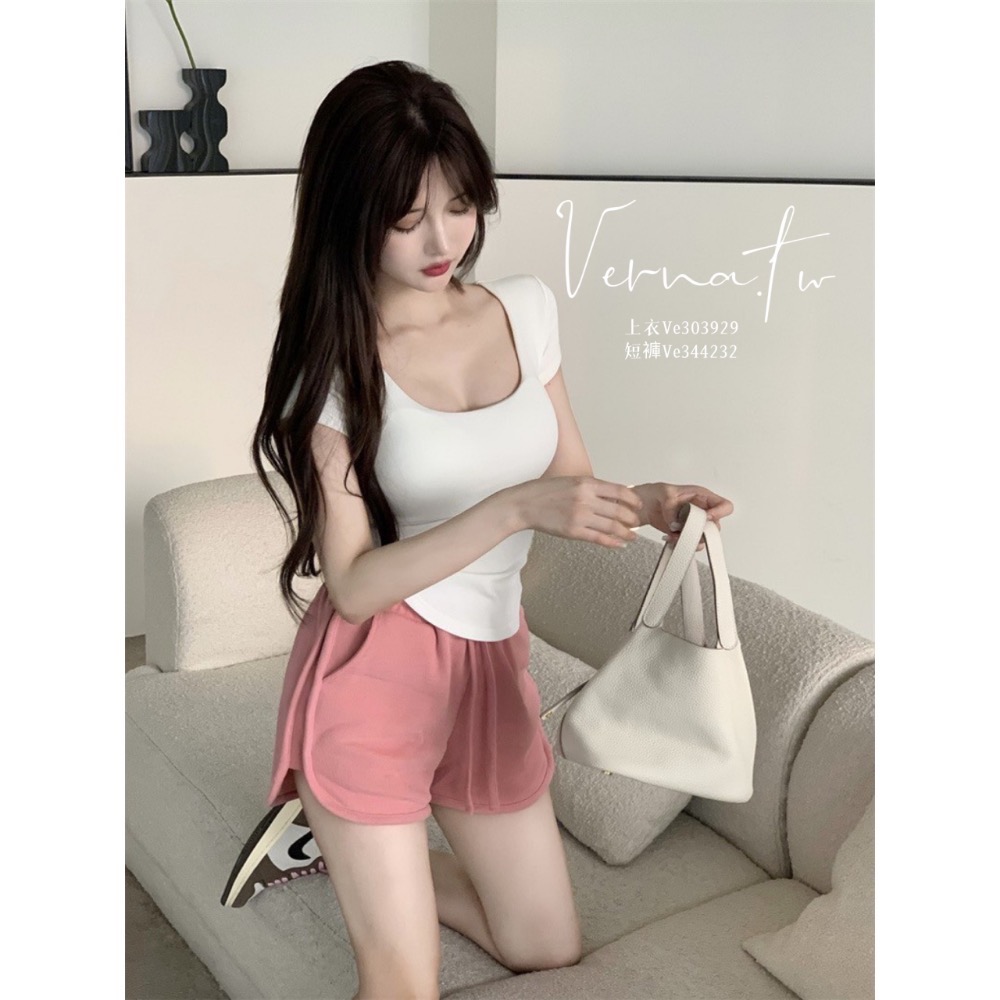 夏日帶胸墊上衣+短褲-細節圖3