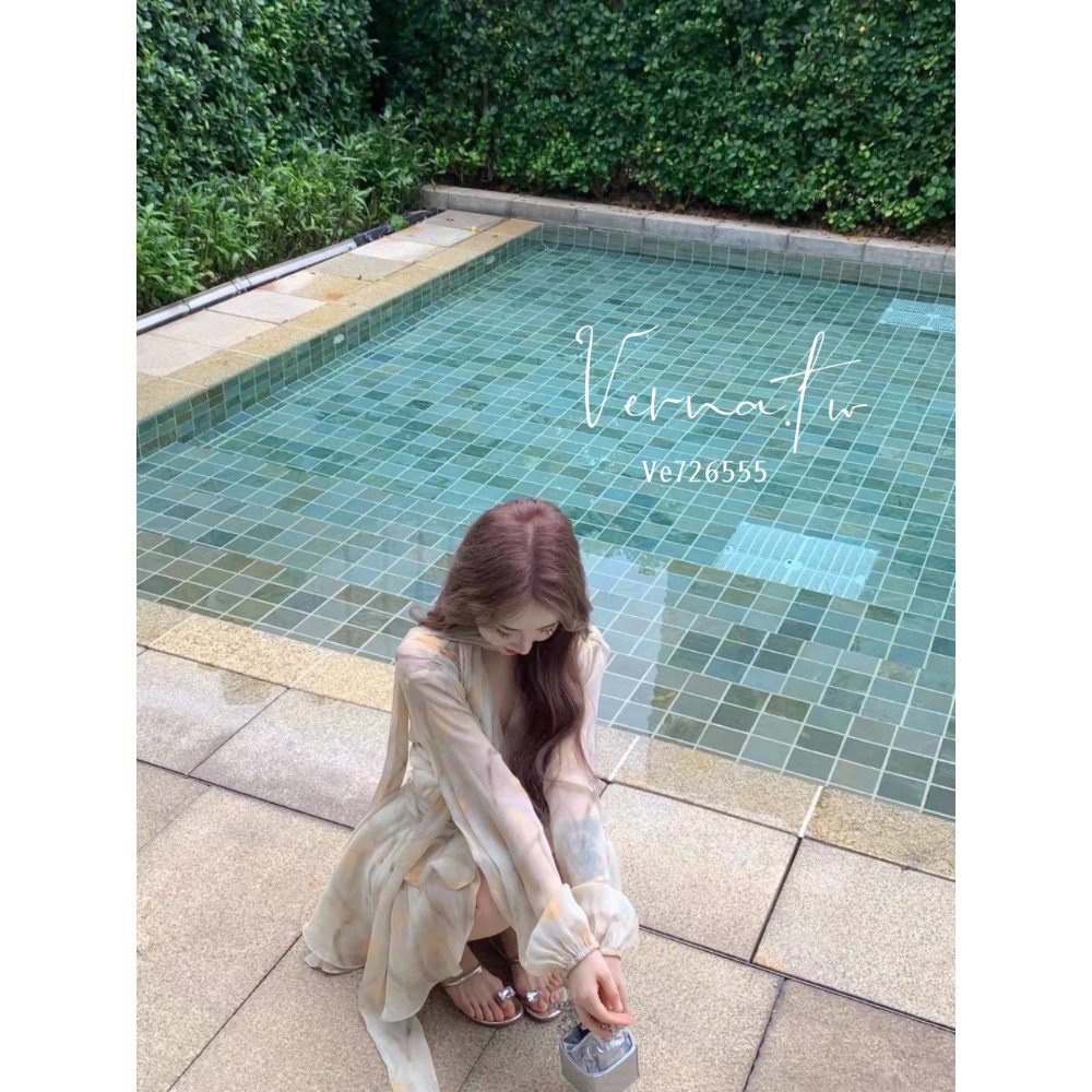 夏日法式碎花雪紡套裝-細節圖6