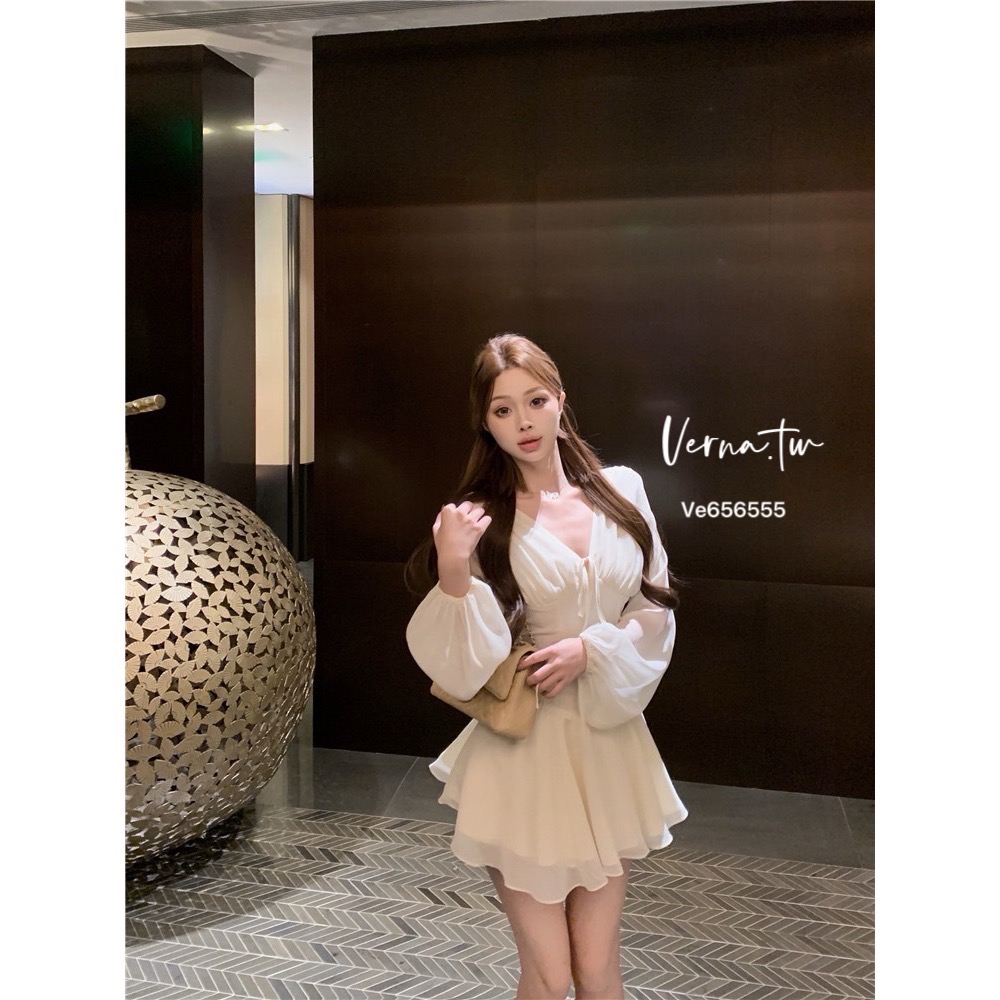 仙女氣息雪紡連身裙-細節圖2