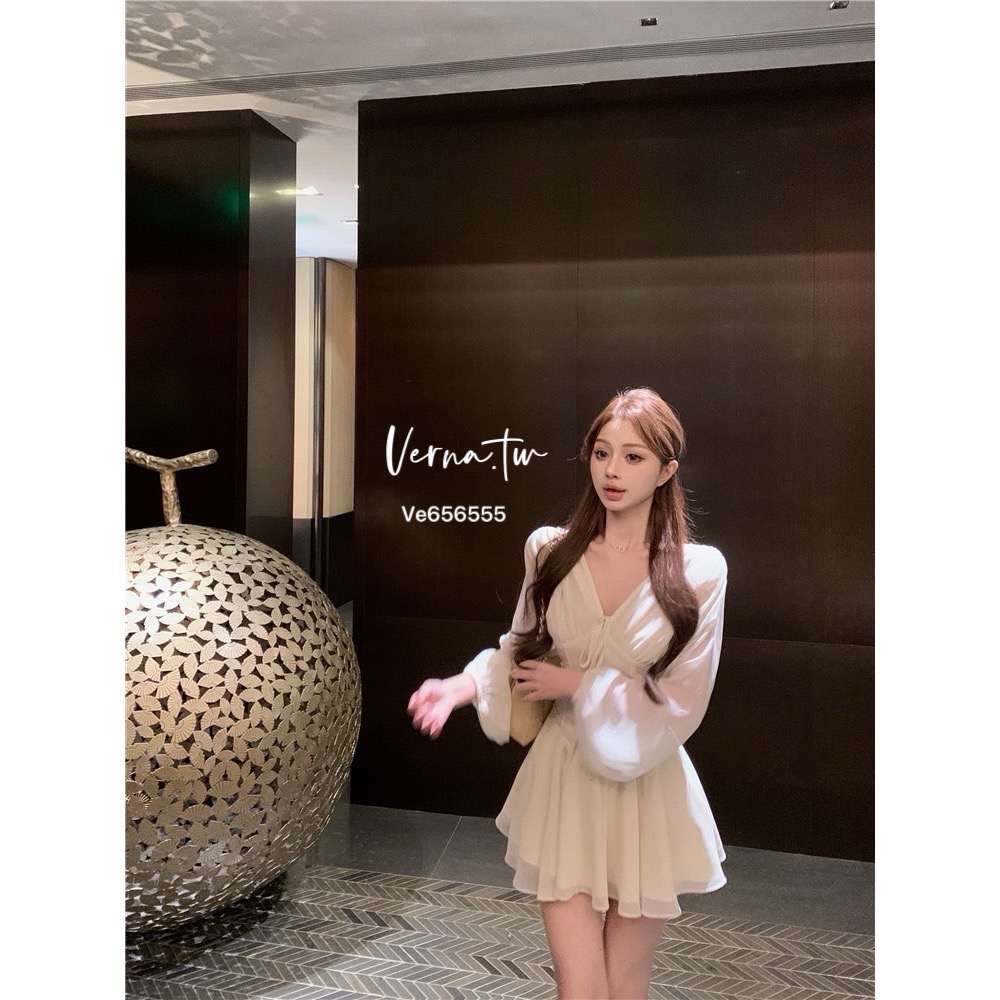 仙女氣息雪紡連身裙-細節圖3