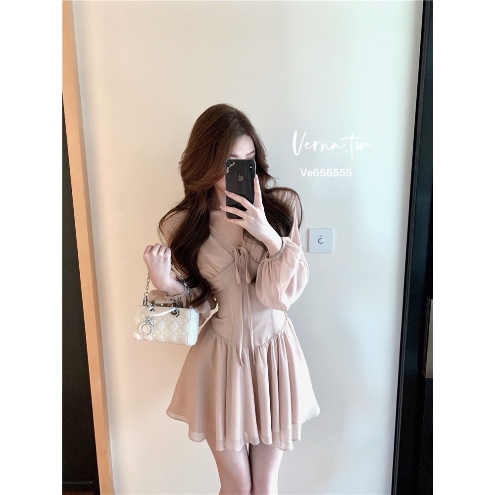 仙女氣息雪紡連身裙-細節圖6