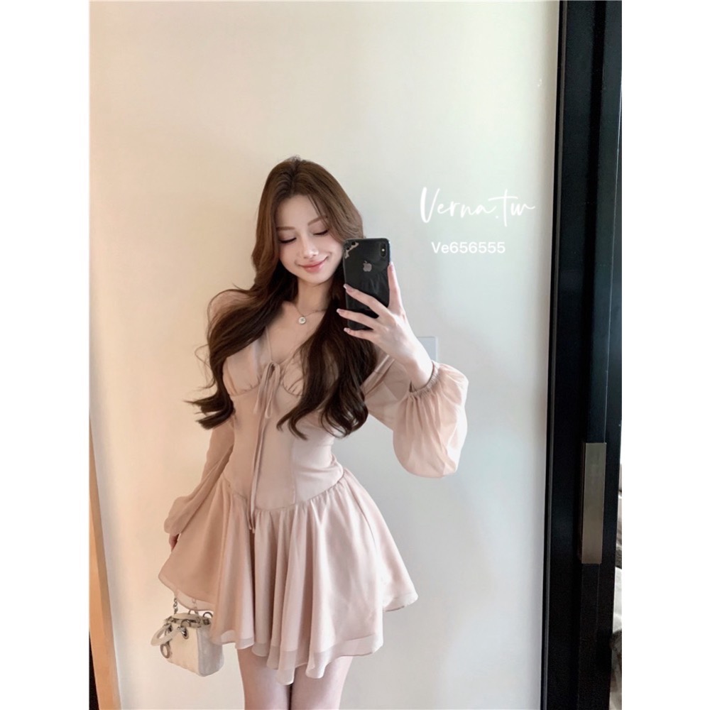 仙女氣息雪紡連身裙-細節圖7