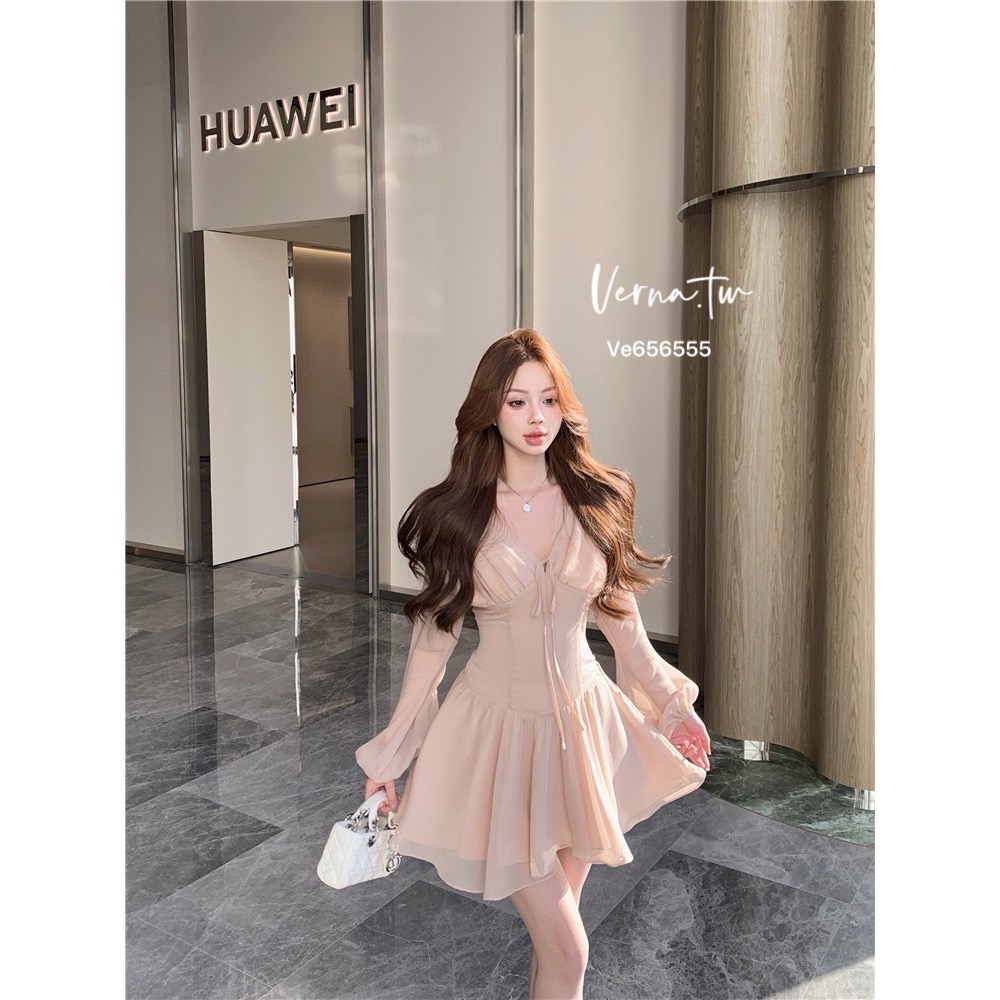 仙女氣息雪紡連身裙-細節圖9