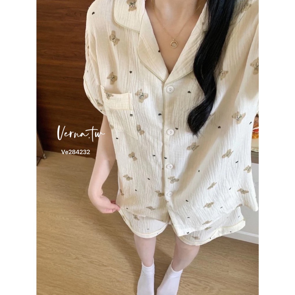 萌萌愛心小熊🐻睡衣套裝-細節圖4