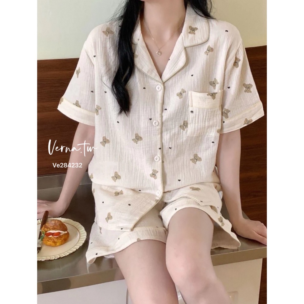 萌萌愛心小熊🐻睡衣套裝-細節圖6