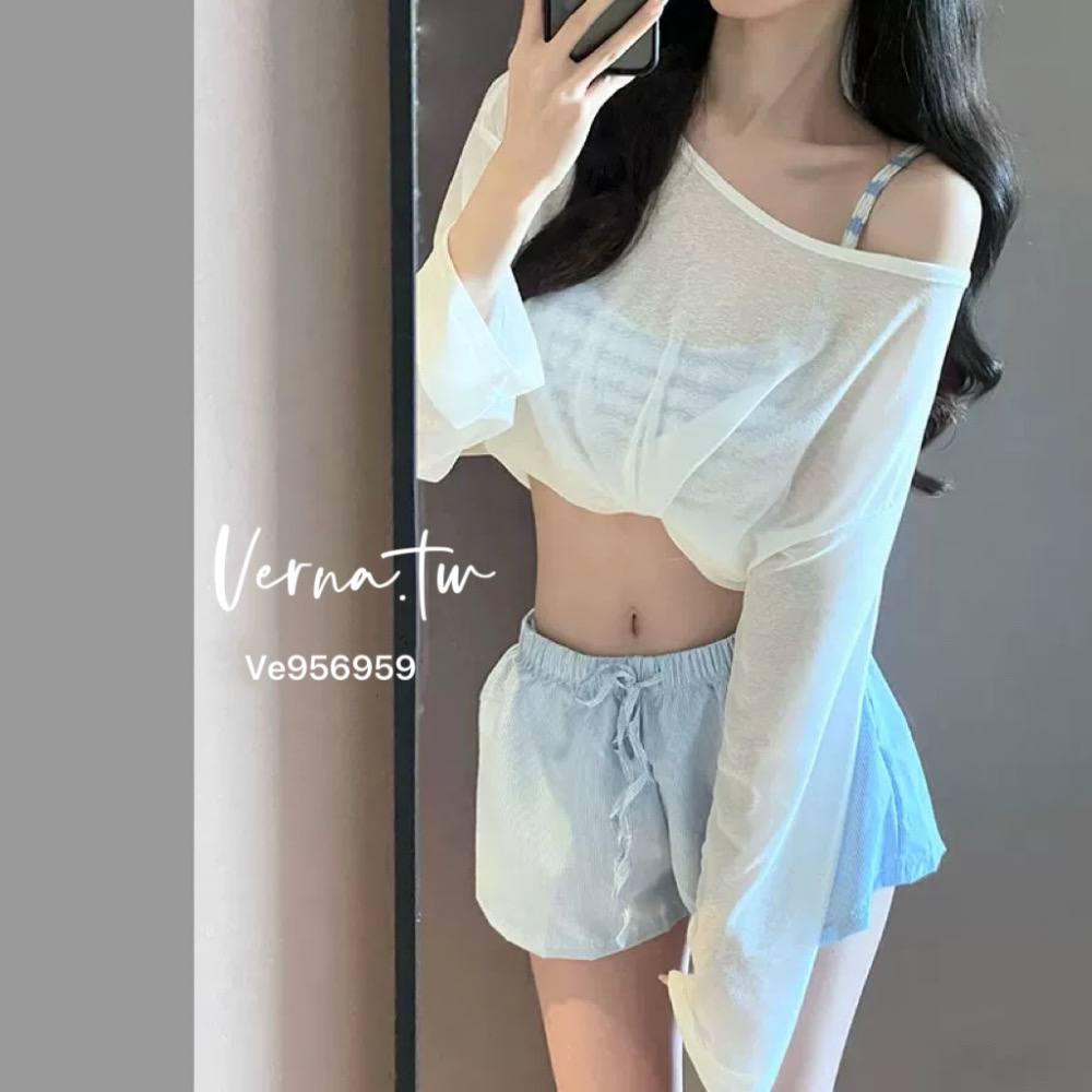 夏日必備‘獨家藍四件套比基尼-細節圖7