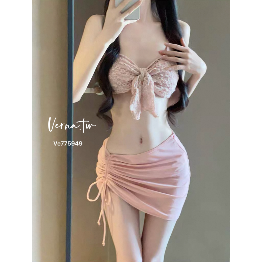 夏日必備‘獨家粉三件套比基尼-細節圖4