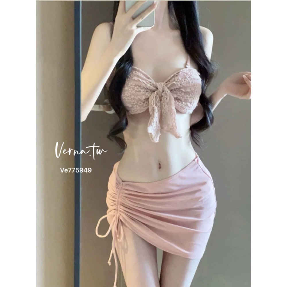 夏日必備‘獨家粉三件套比基尼-細節圖6