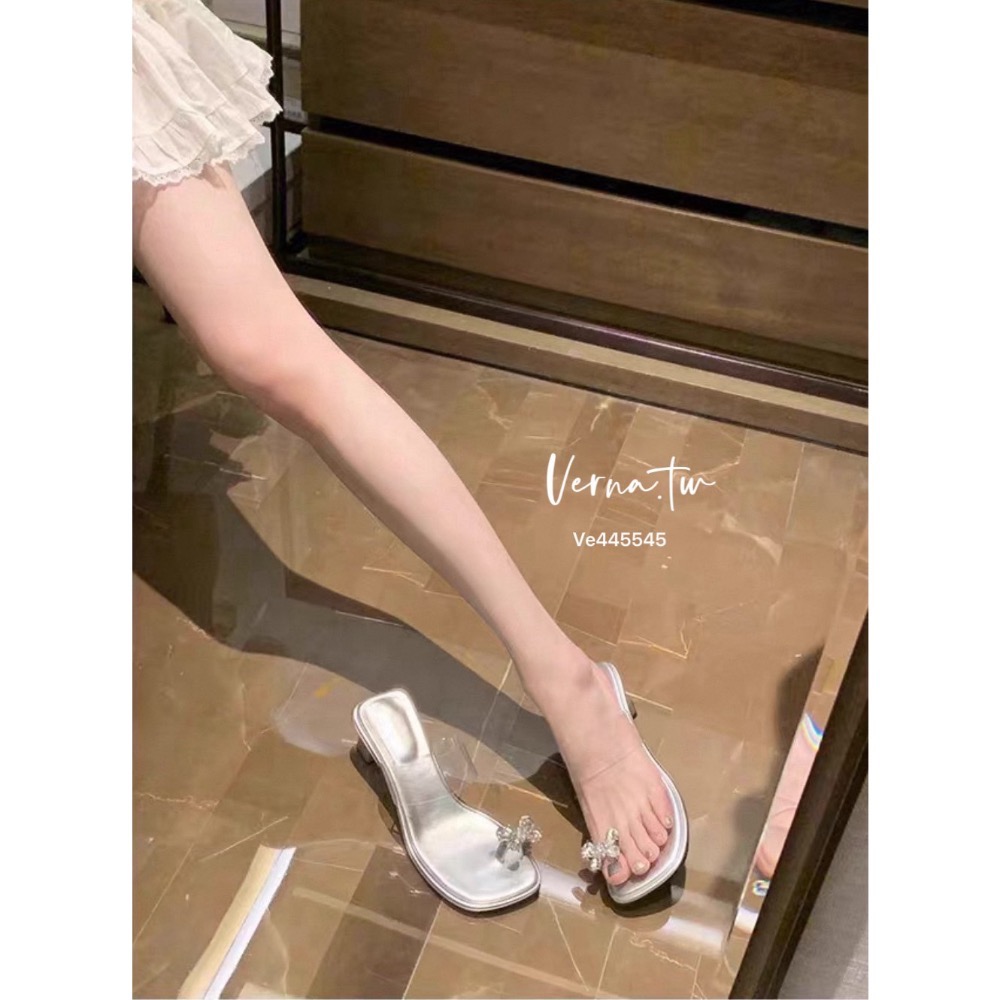 現貨｜高級法式 ‘套趾蝴蝶結拖鞋-細節圖6