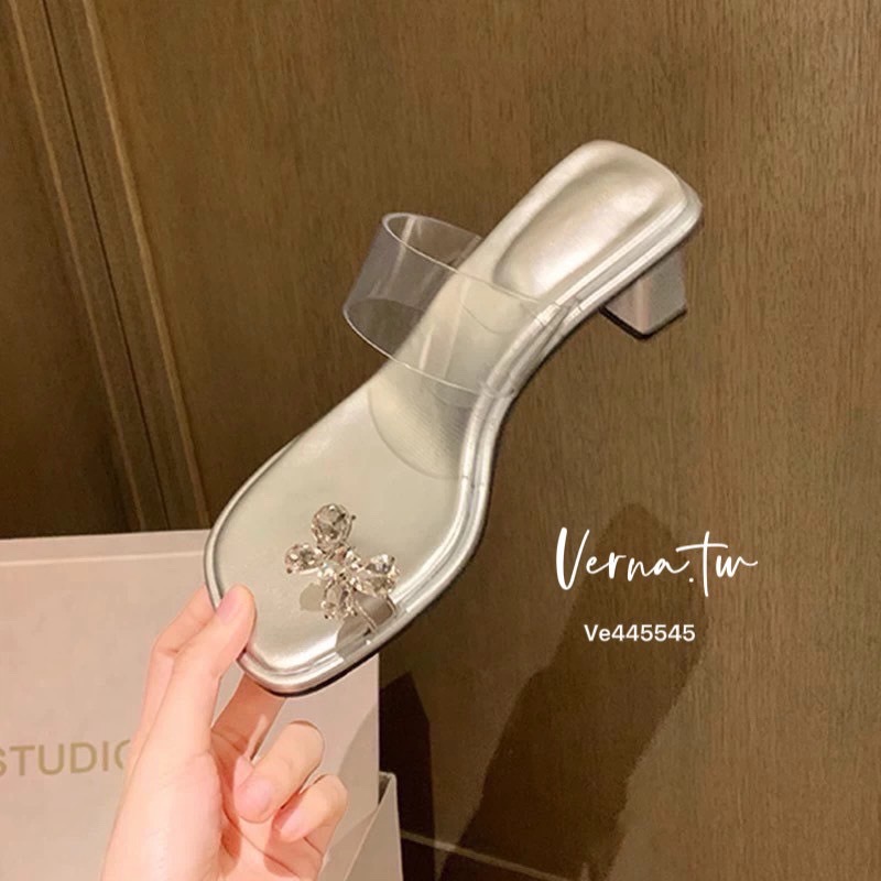 現貨｜高級法式 ‘套趾蝴蝶結拖鞋-細節圖9