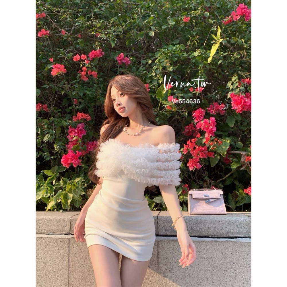 富家千金’一字木耳邊收腰洋-細節圖8