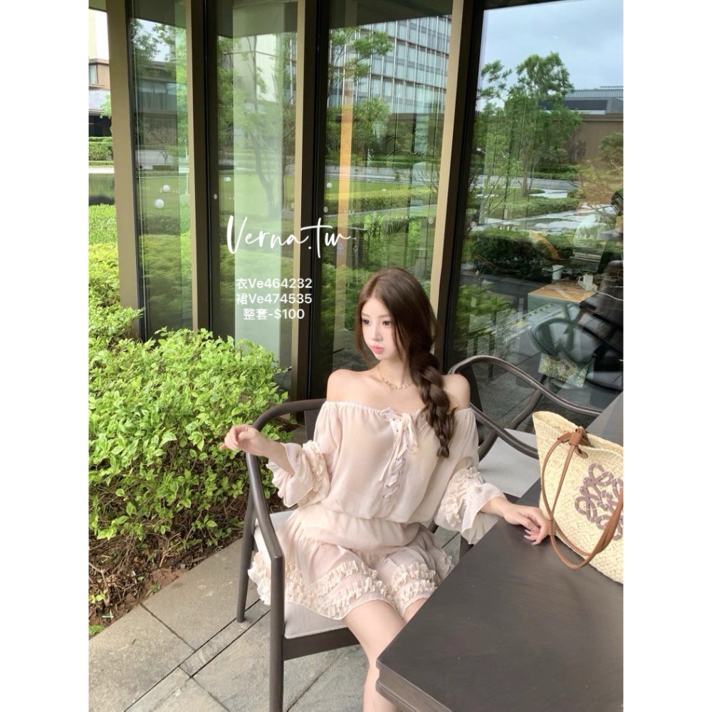 富家千金‘裸色氣質兩件套-細節圖2