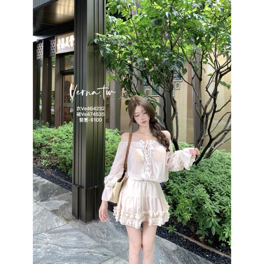 富家千金‘裸色氣質兩件套-細節圖3