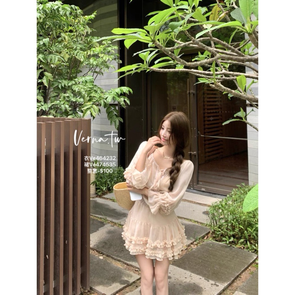 富家千金‘裸色氣質兩件套-細節圖4