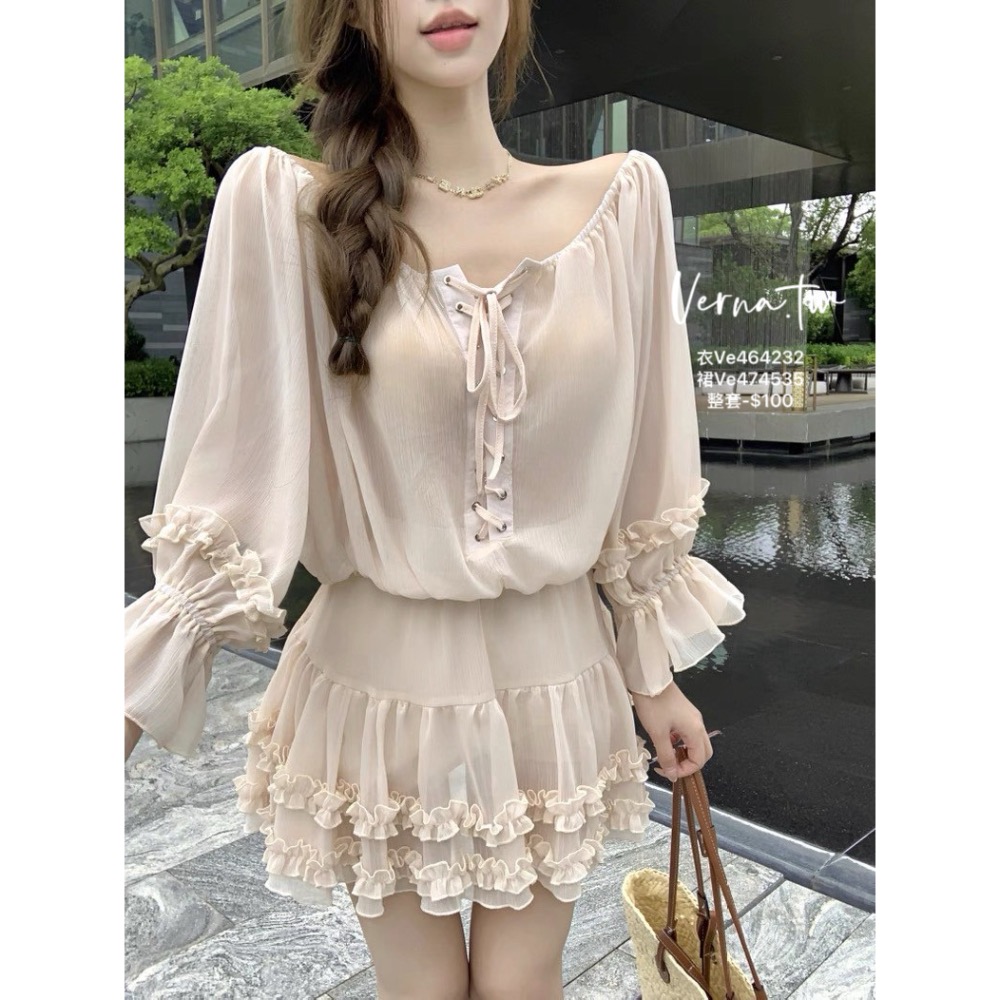 富家千金‘裸色氣質兩件套-細節圖11