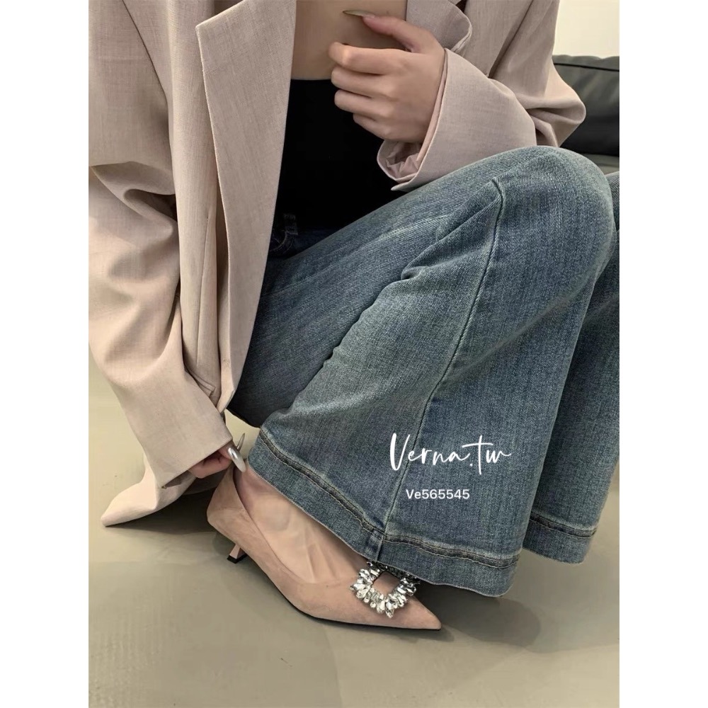 高級感方鑽尖頭跟鞋-細節圖5