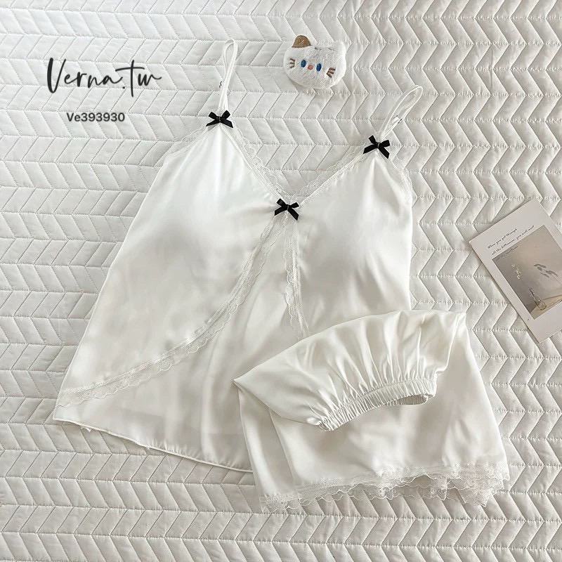 蕾絲蝴蝶結兩件式睡衣-細節圖6