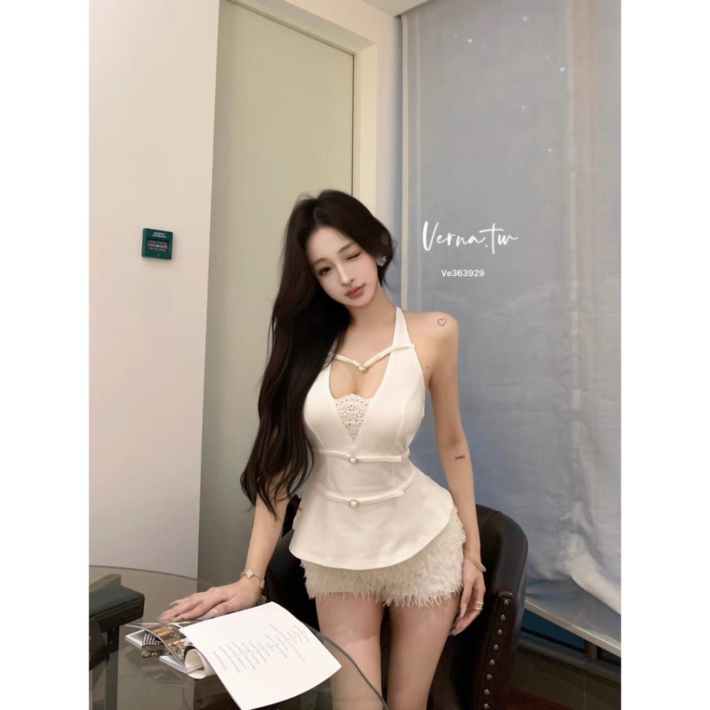 重工金屬設計釦辣眼背心-細節圖9