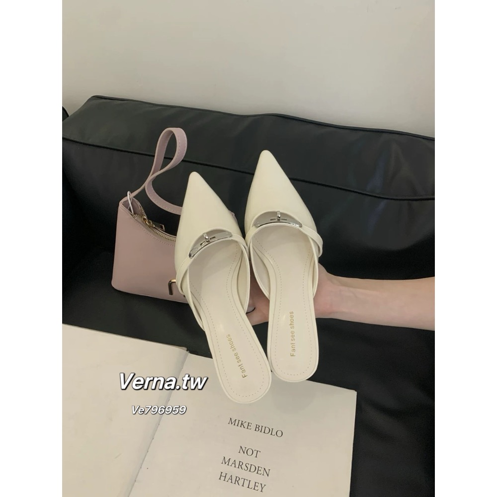 尖頭鎖戀細帶跟鞋-細節圖2