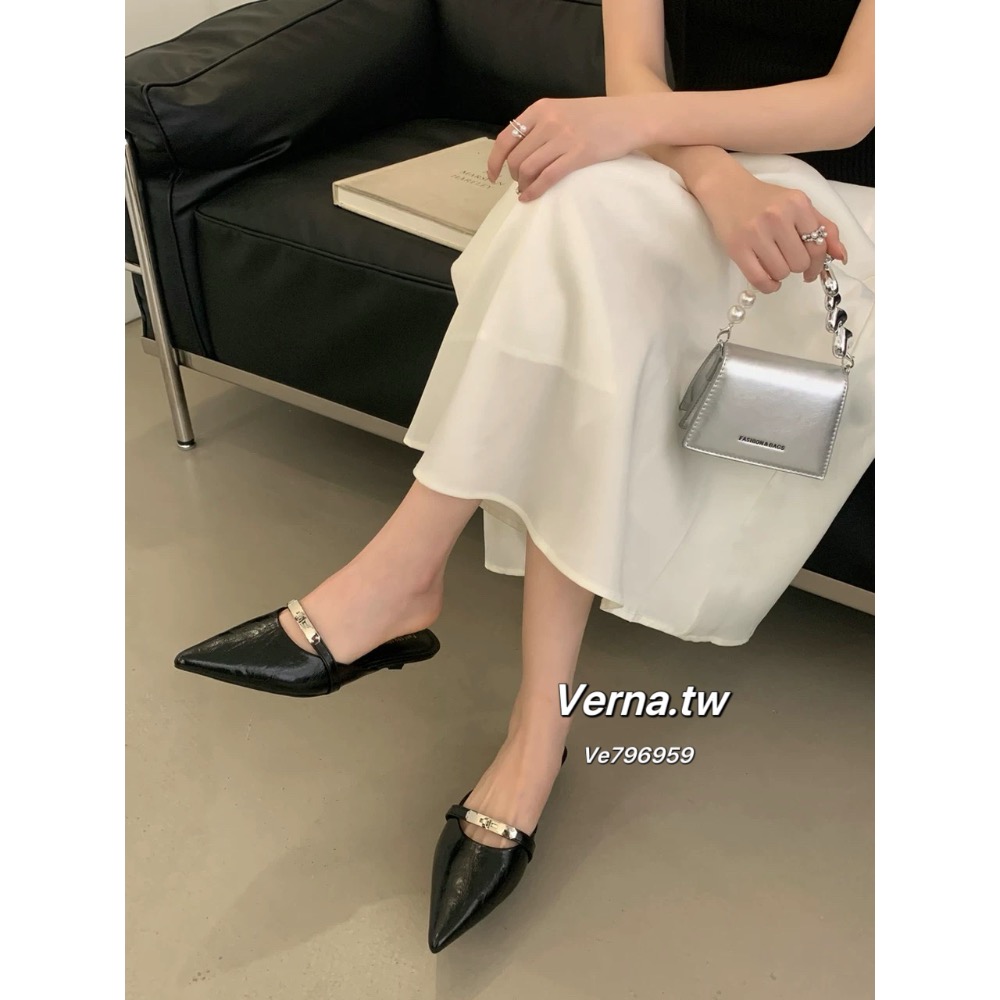 尖頭鎖戀細帶跟鞋-細節圖7