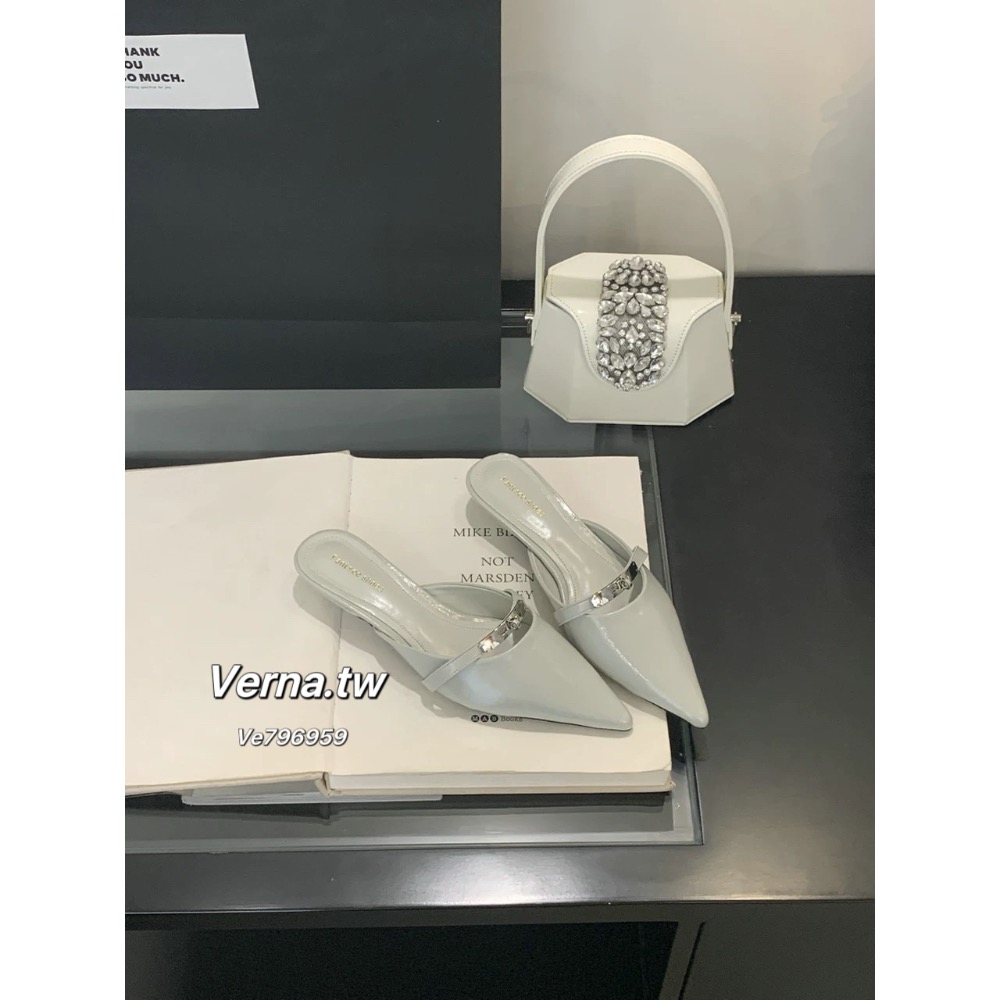 尖頭鎖戀細帶跟鞋-細節圖8