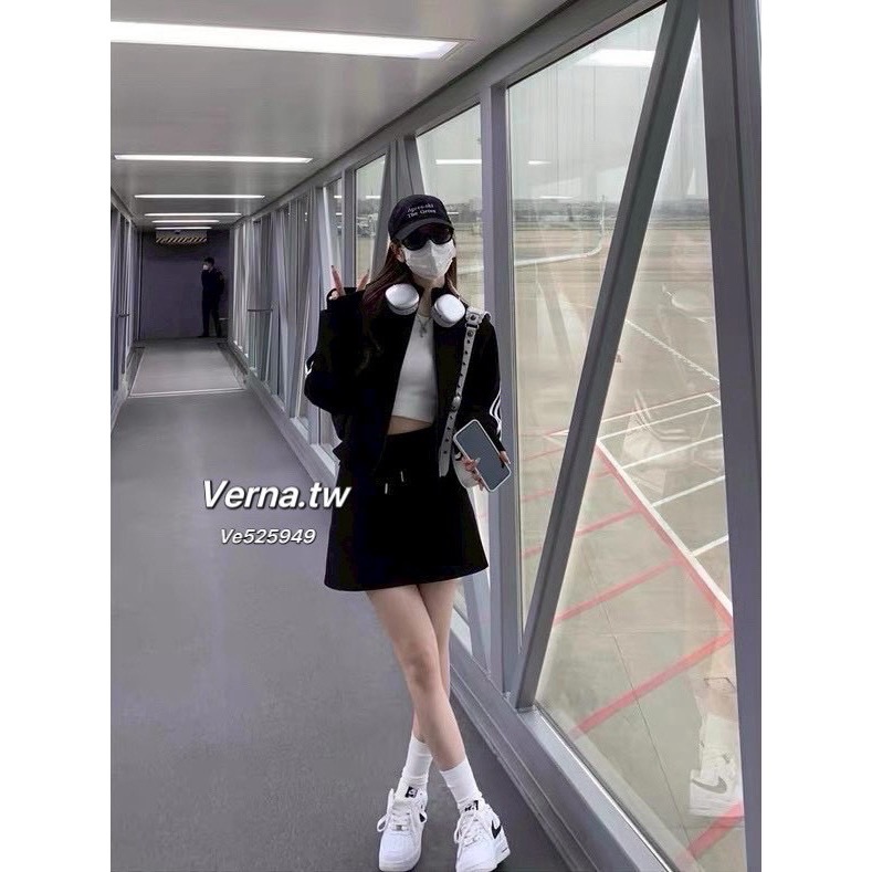 竪條炸街簡約休閒撞色套裝-細節圖6