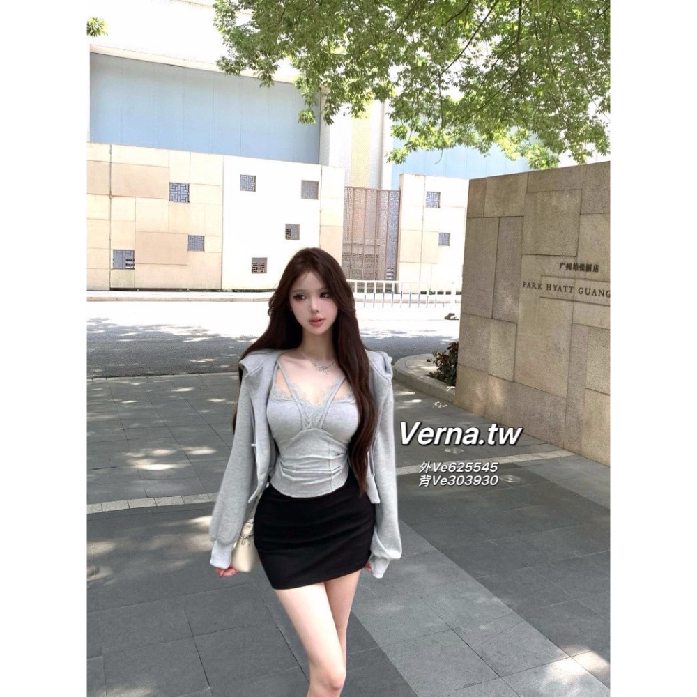 惡魔心機穿搭😈棉質外套x性感背心-細節圖6