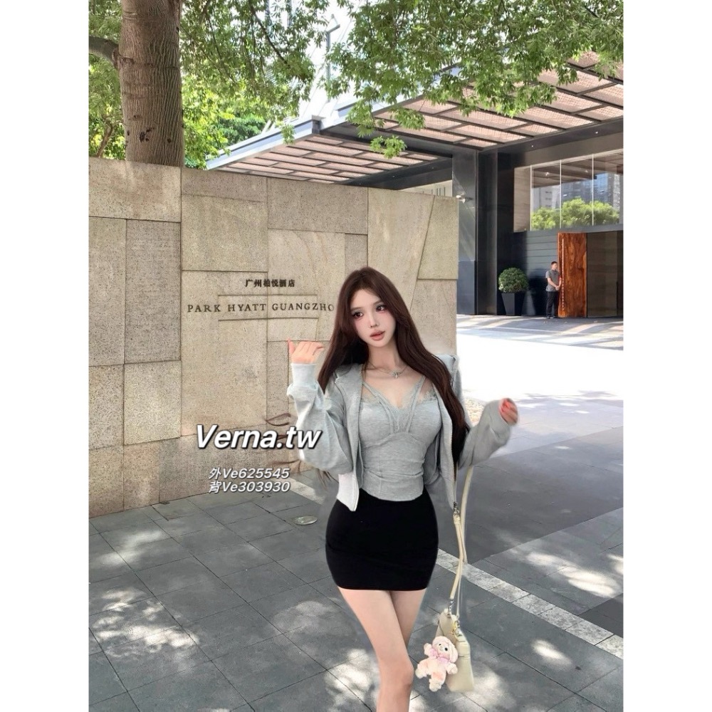 惡魔心機穿搭😈棉質外套x性感背心-細節圖7