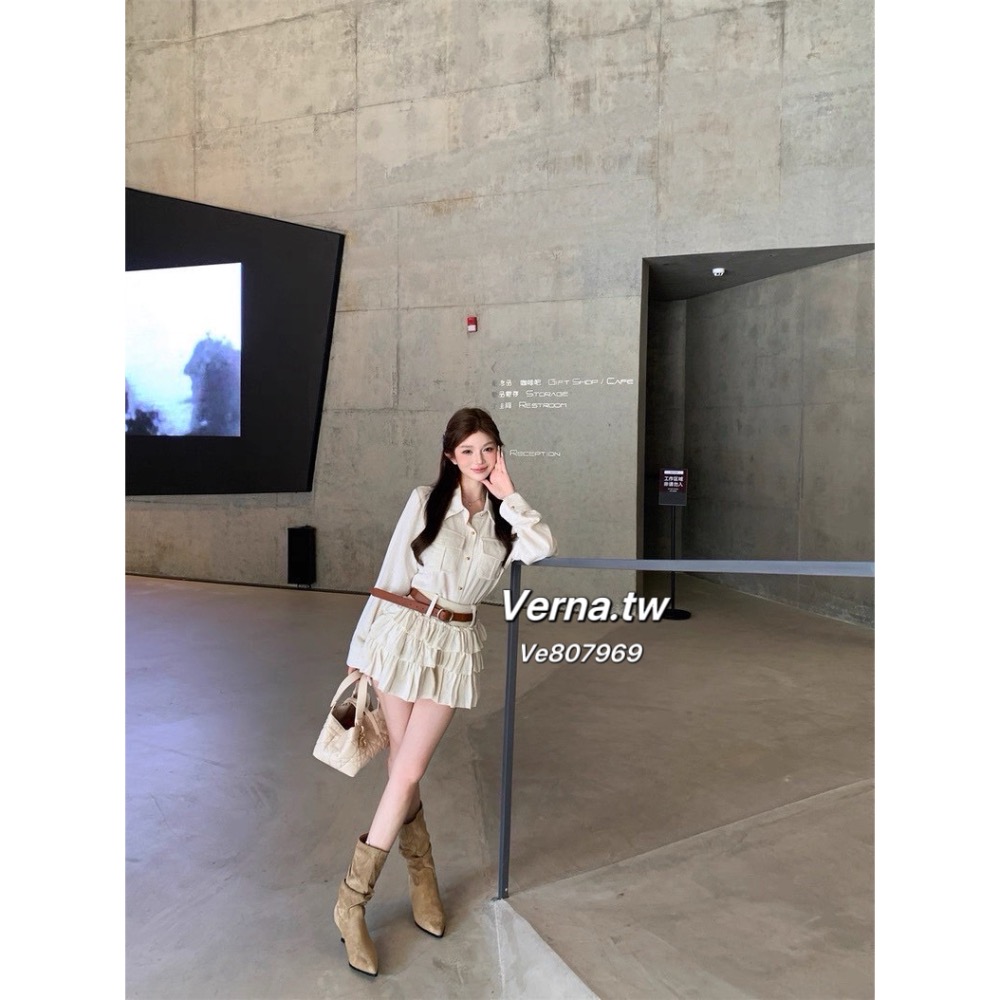 溫杏午後🧁鬆弛感亞麻杏色套裝-細節圖4