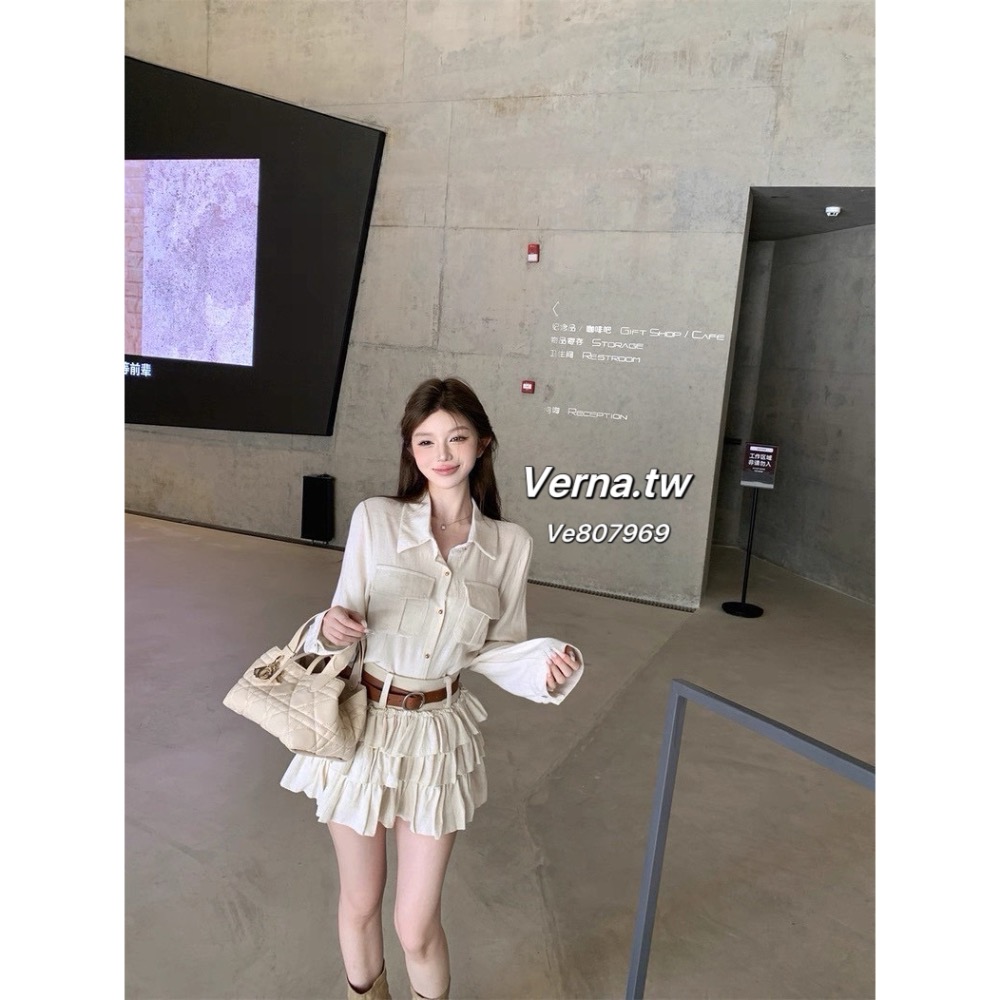 溫杏午後🧁鬆弛感亞麻杏色套裝-細節圖7