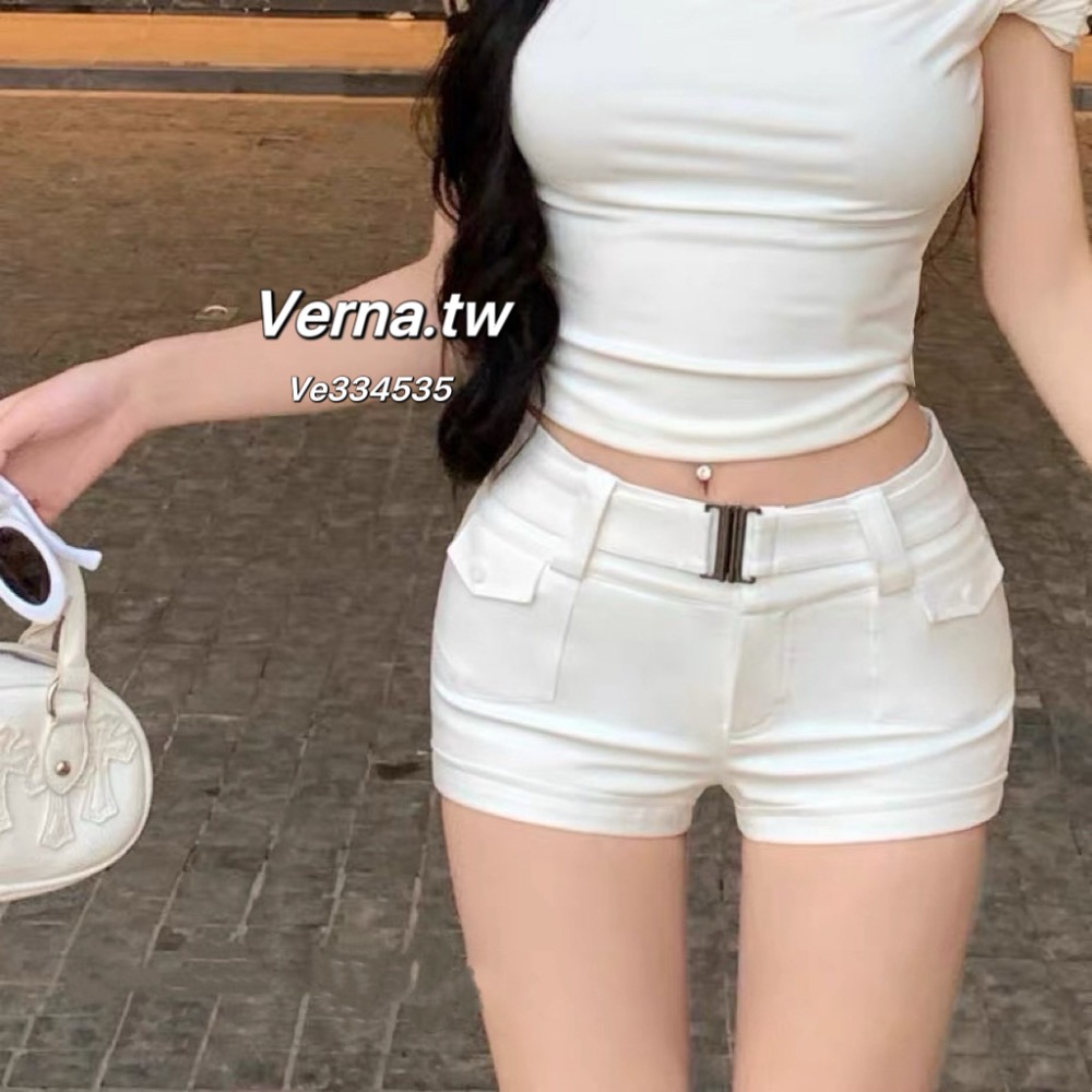 比例神褲✨質感腰封造型短褲-細節圖4