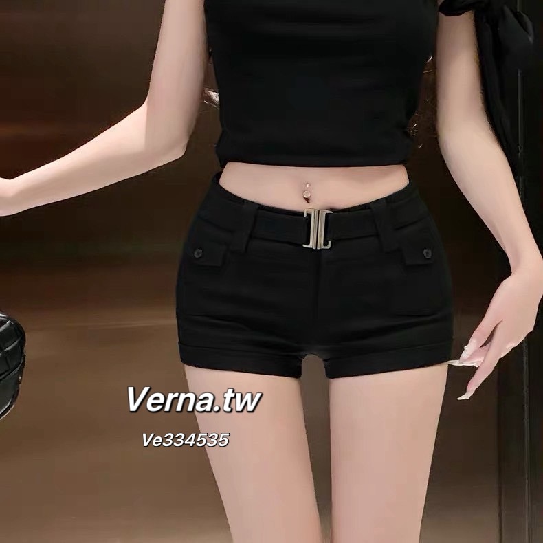 比例神褲✨質感腰封造型短褲-細節圖7
