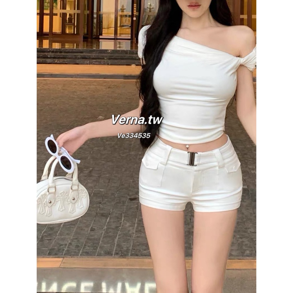 比例神褲✨質感腰封造型短褲-細節圖8