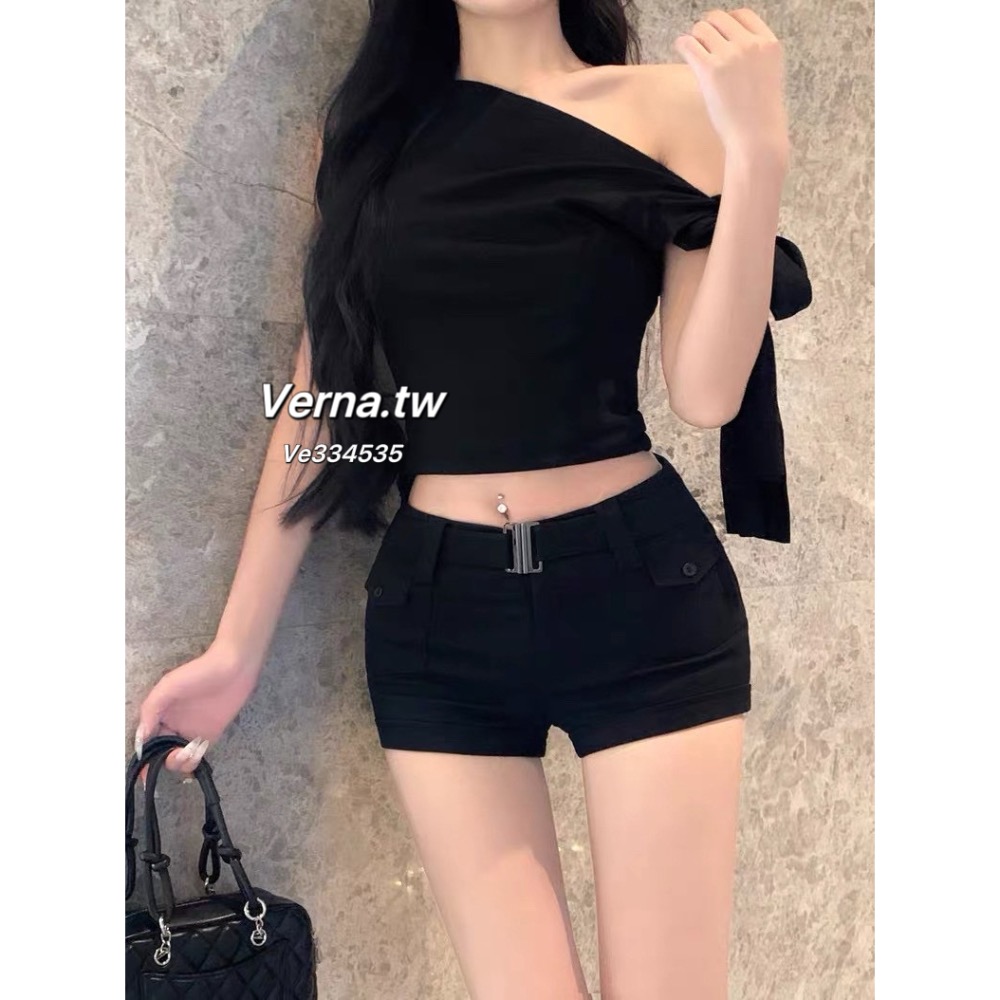 比例神褲✨質感腰封造型短褲-細節圖9