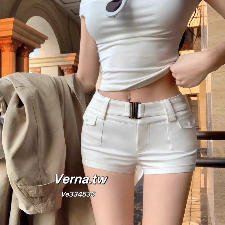 比例神褲✨質感腰封造型短褲-細節圖10