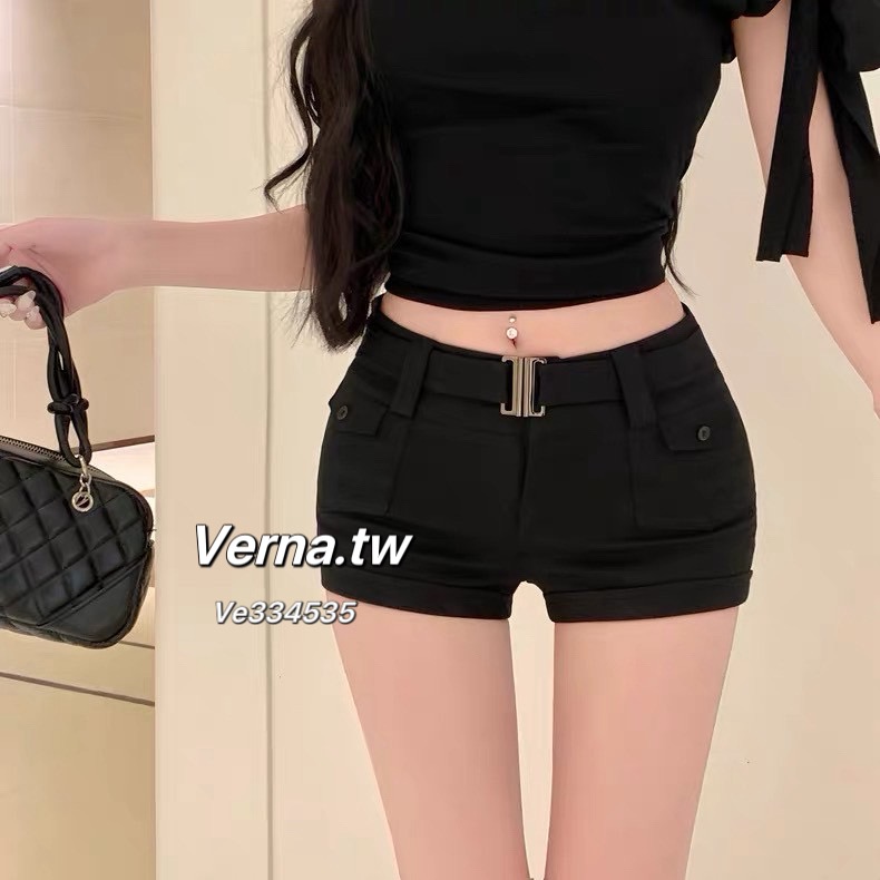 比例神褲✨質感腰封造型短褲-細節圖11