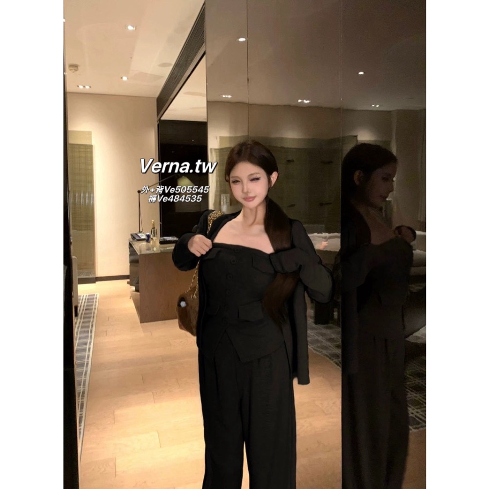 暖糯燕麥香🌾  外套x平口背心x長褲三件套裝-細節圖10