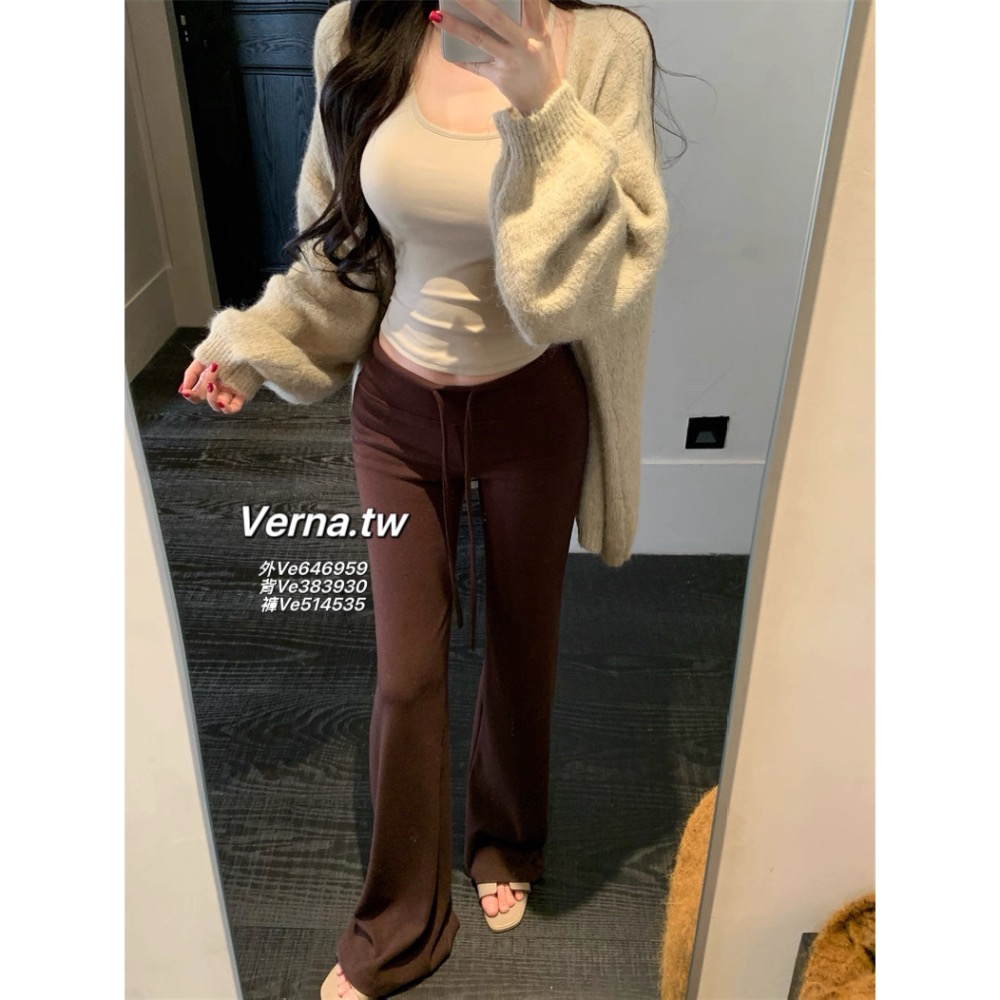 軟糯氣質☁️ 毛絨外套x背心x長褲三件套裝-細節圖11