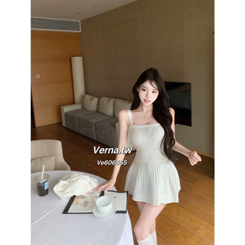 芭蕾裙物語🩰針織外套x連身裙套裝-細節圖2