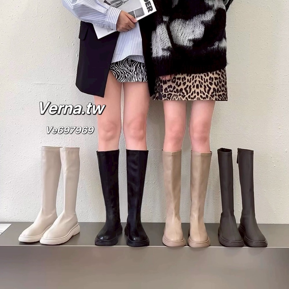 厚底大長腿歐膩長靴✨-細節圖2