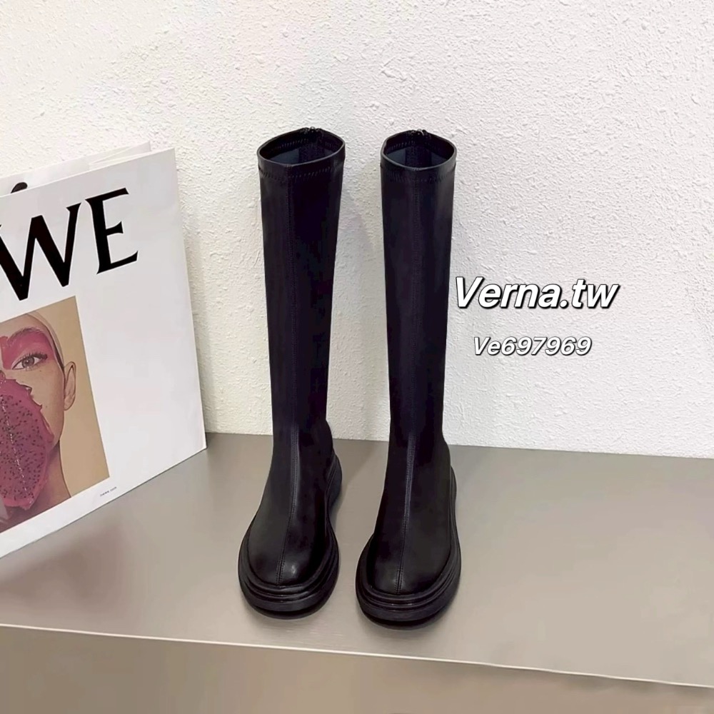 厚底大長腿歐膩長靴✨-細節圖6