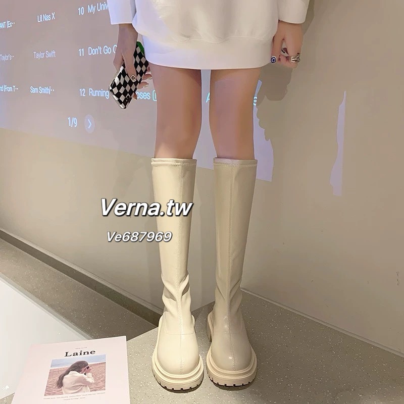 韓系輪廓踩底長靴 👢-細節圖3